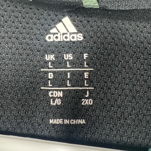 Adidas Windbreaker Full Zip Colorblock Stripe Arm Sage Green and Gray Large - Picture 4 of 6